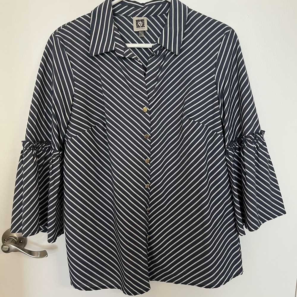 Anne Klein striped blouse